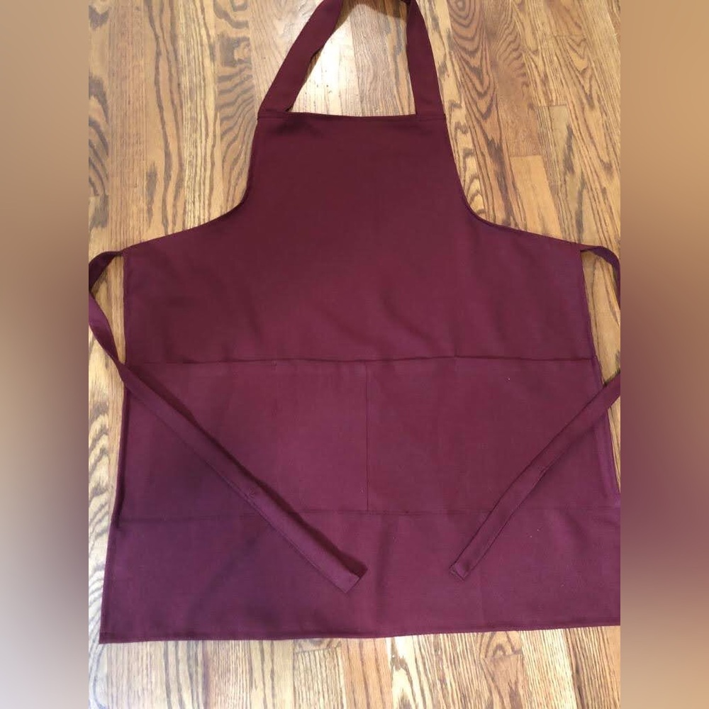 Kitchen Apron Chef Pockets Aprons Women Men Adjustable Restaurant Home BBQ
